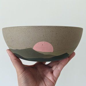 CALLAHAN CERAMICS Limited Edition Labyrinth Scapes Series Medium Bowl A